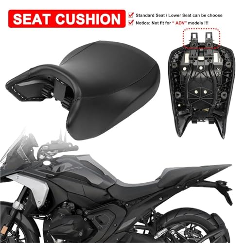 Asiento moto para BMW R1300GS cojín delantero antideslizante negro tamaño estándar 2024 2