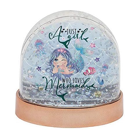 Just a Girl Who Loves Mermaids Glitter Globe Cover