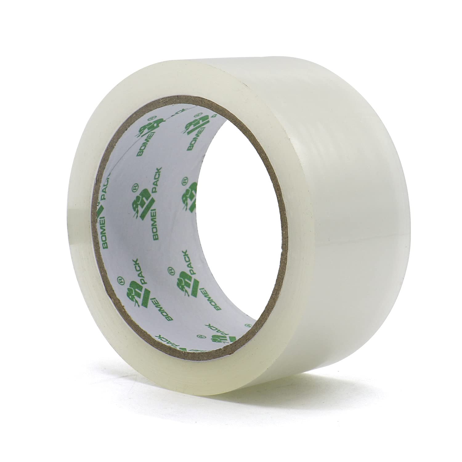 BOMEI PACK 6 Rollos Cinta Embalar Adhesiva Transparente 48MMx 66M para Cajas y Paquetes Ideal para Envíos y Mudanzas