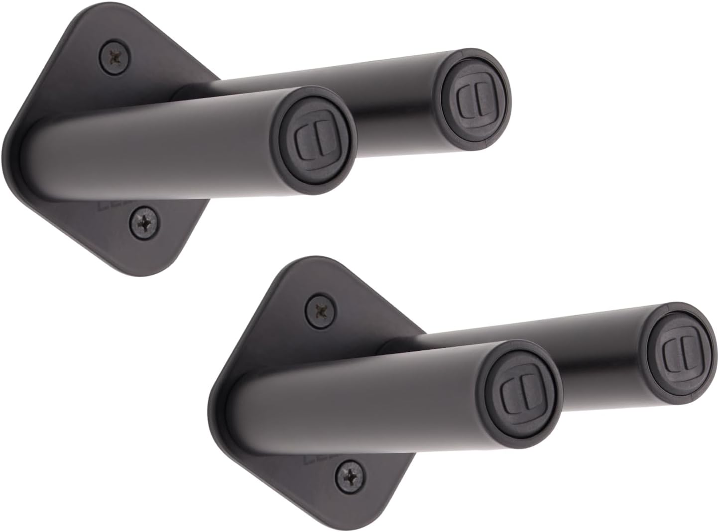 Les Mills™ Wall Storage Rack for Exercise Equipment, Set of 2 Racks Totaling 4 Prongs for Hanging