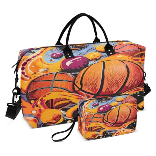 Sac de voyage basket-ball avec trousse : le cadeau sport ideal