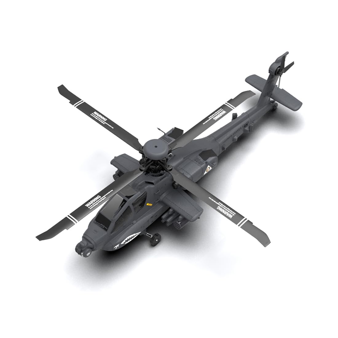YUTT 1/32 F11-S AH64 RC helikopter z kamerą, RC dwuosiowy co-drive Flybarless 6G/3D Stunt Apachhe model śmigłowca wojskowego (wersja RTF GPS)