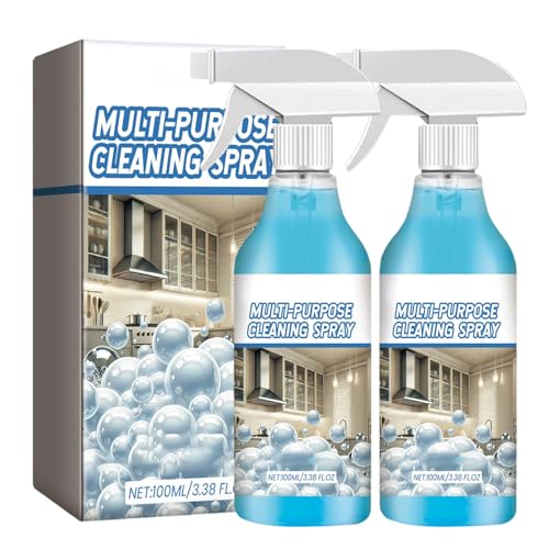 HongChengSM 2PCS Spray Splash Cleaner 2026 New Multi-Purpose Handheld Degreaser Powerful Foam Sprays for for Kitchen Easy to Use Rust Remover for Kitchenware Grime Remover Spray for Home Family