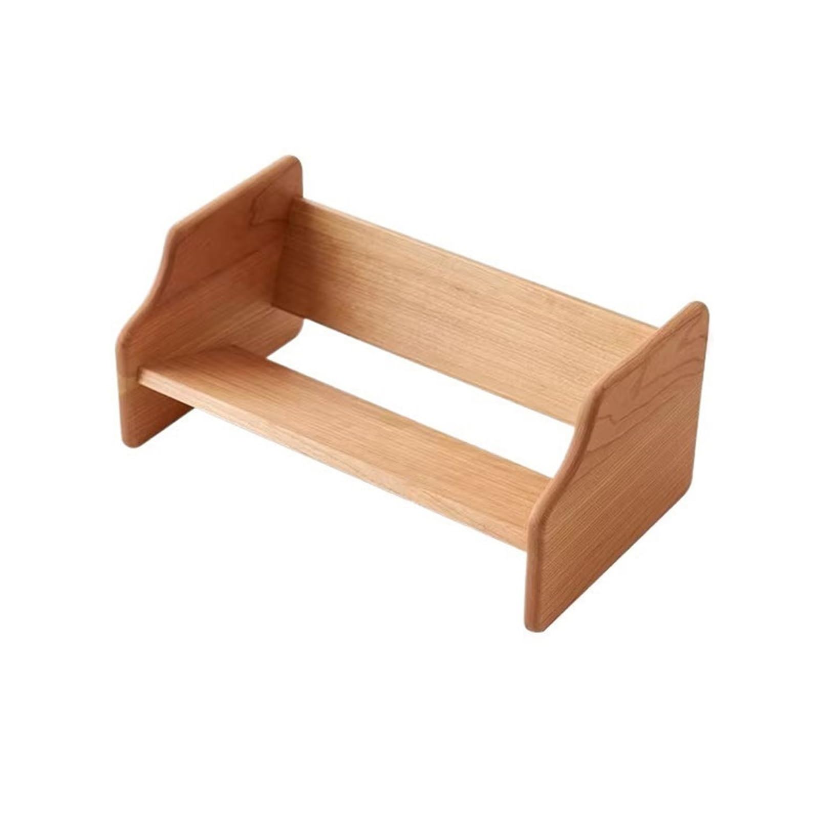 Zhaoj24-05 Bookcase Tabletop Open Small Bookshelf Inclined Minimalist Wooden Organizer Shelf