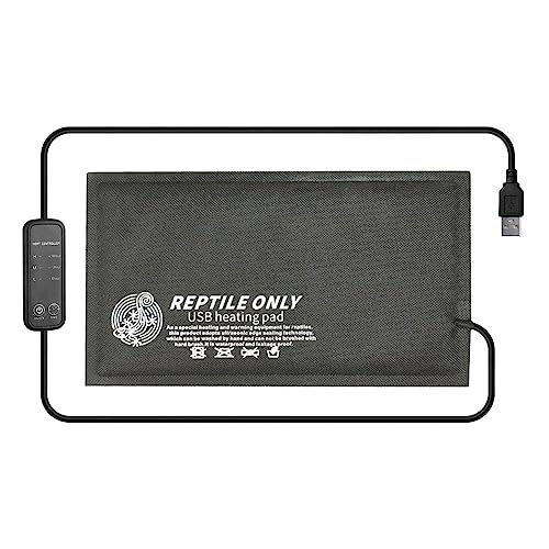 DONGKER Tappetino Riscaldante per Rettili,USB 5 V Tappetini Riscaldanti per Tartaruga Riscaldatore per Lucertola Geco Serpenti Rane