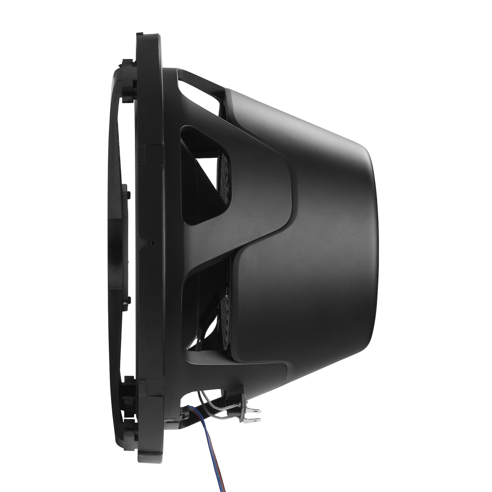 JBL CLUB102 Marine 10 Zoll Subwoofer Boot, passiv, mit 300W RMS und 900W Max, 4 Ohm, 89 dB, Frequenzbereich 25–500 Hz, RGB-LEDs, Einbautiefe 127,5 mm, ideal für Gehäuse oder Free-Air-Einbau