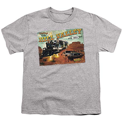 Back to The Future III Hill Valley Postcard Unisex Youth T Shirt