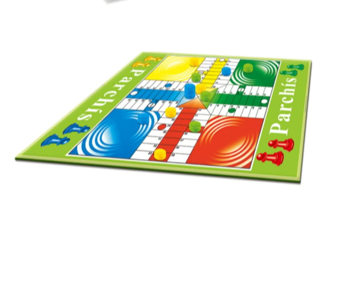 Ludo Board Game - 92x70x0.3 CM Giant Playing Mat, Weatherproof-Plastic Material, Learning Dice Fun Activity, Indoor & Outdoor, 2-4 Players, Adults Elderly Family Kids