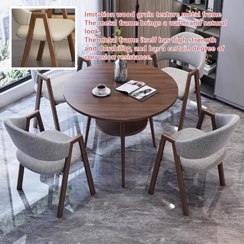 Rundes Konferenztisch-Set mit Stühlen – Doppelschicht-Design für Büroküche oder Esszimmer – ideal für Geschäftstreffen und Versammlungen – klein platzsparend