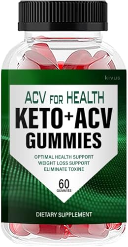 kivus Great Results Keto Gummies - Gomitas cetogénicas ACV con excelentes resultados (individual, 60 gomitas)