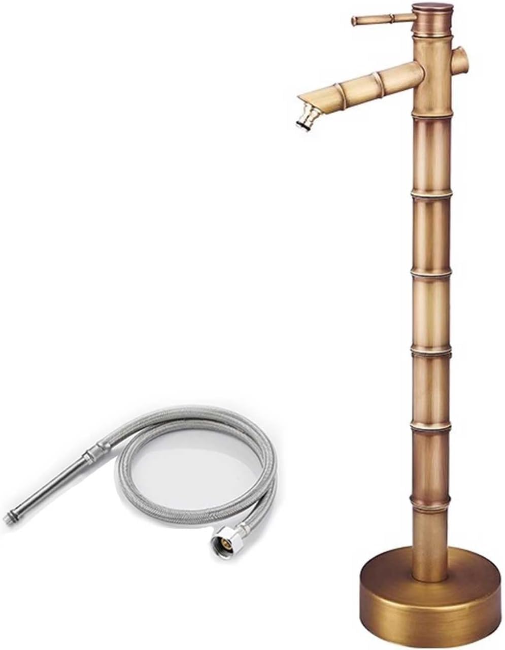 LXXW Outdoor Faucet Water Column Outdoor Brass Vertical Garden Water Column for Irrigation & Washing - 20in Cylinder for Farm Pasture & Backyard Use