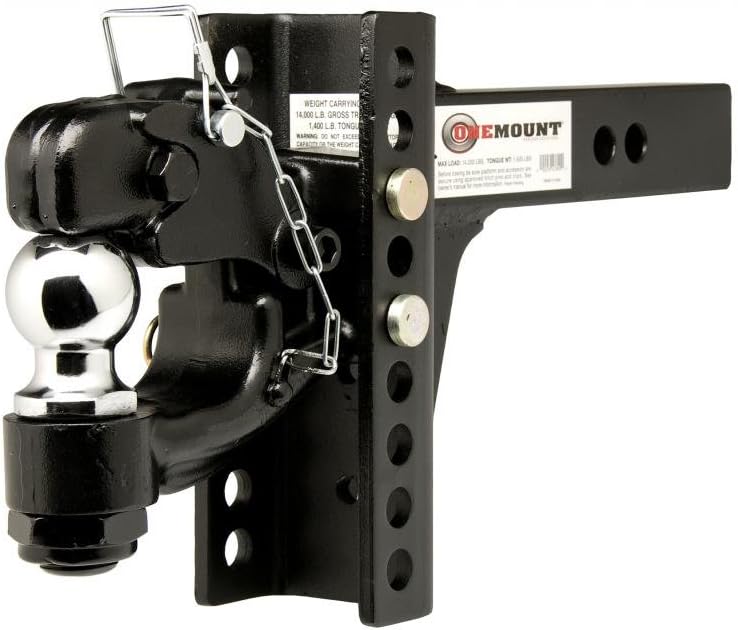 One-Mount #10015 Adjustable Mount, with 2-5/16" Pintle Combo
