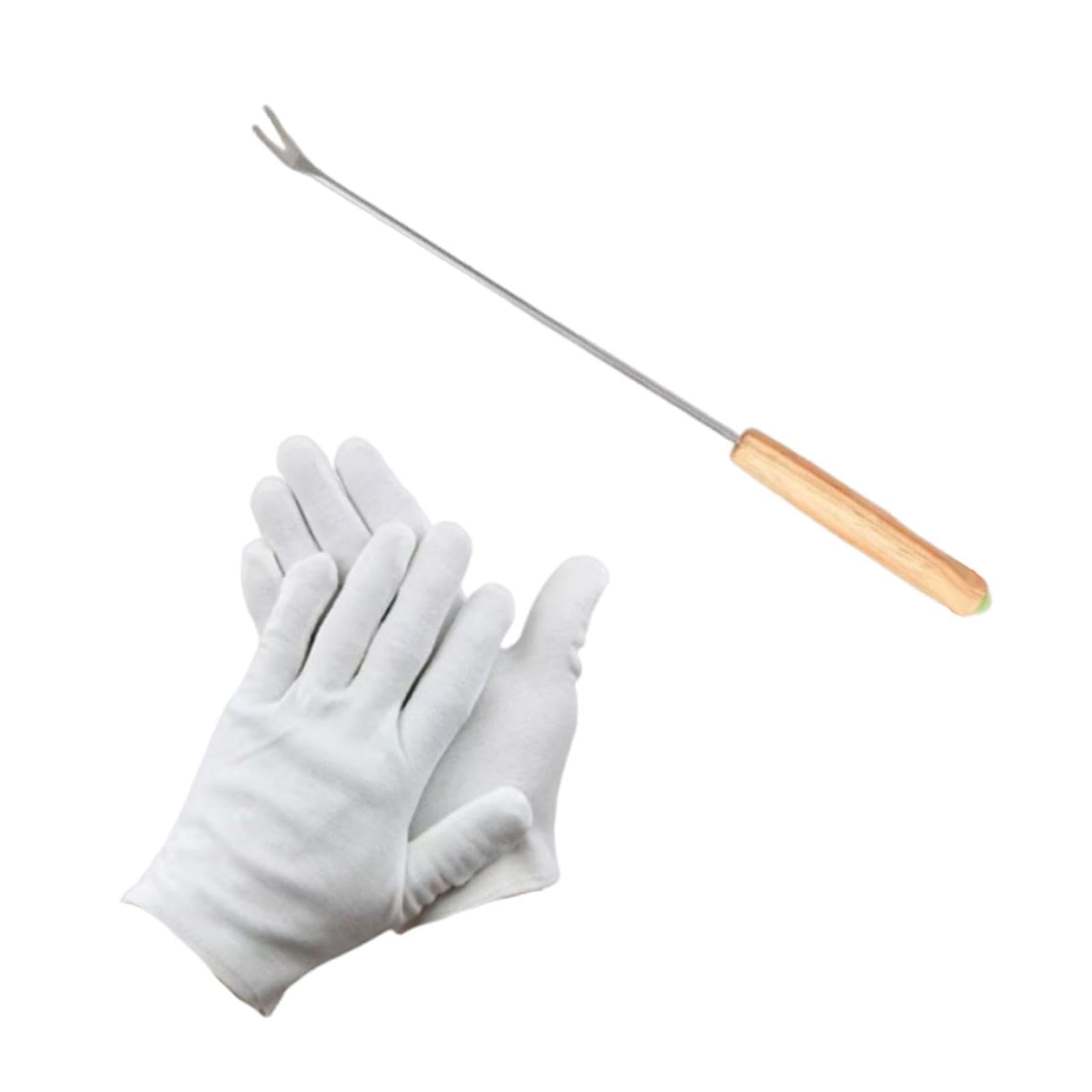 Bird Cage Cleaning Tool Pet Supply Lightweight with Gloves Droppings Remover Bend-image-33