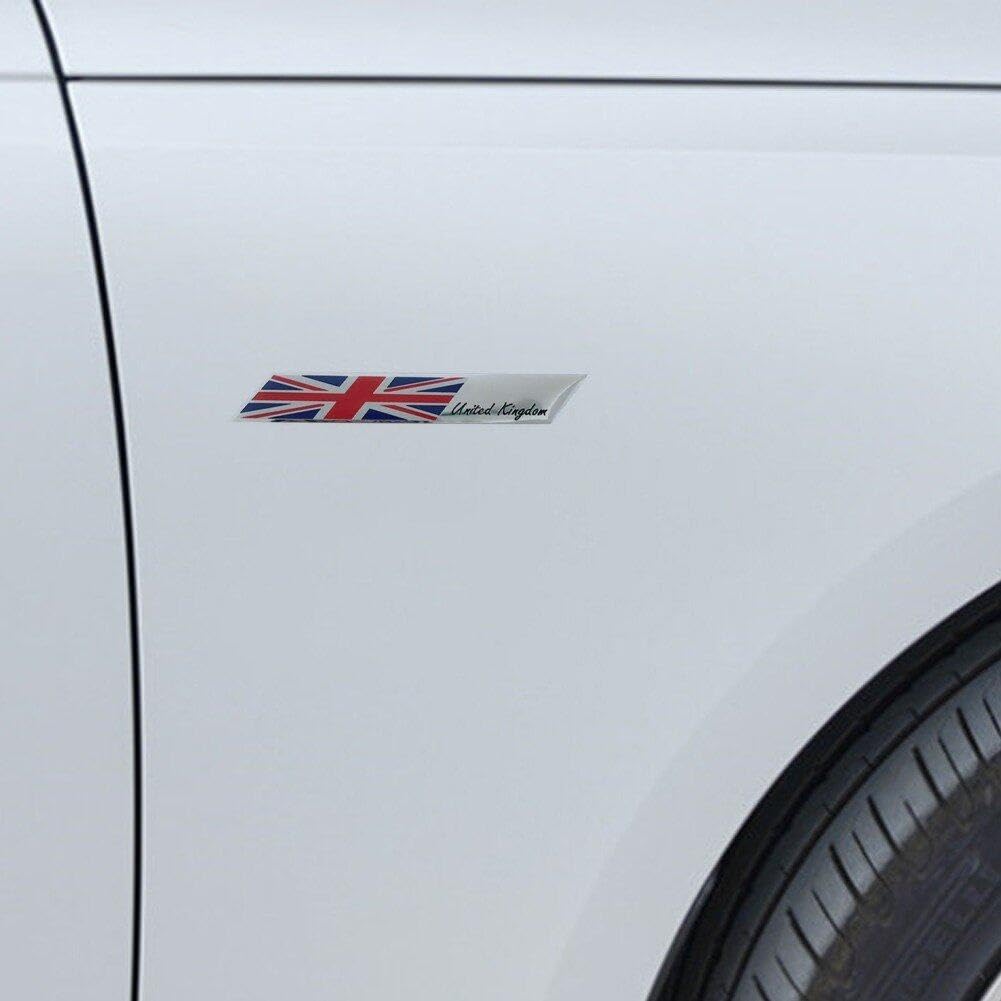 Anawakia Set di 2 adesivi per auto con bandiera francese, La Francia, Germania, Regno Unito, Italia, Spagna, la Svezia, America, UE per decorazione auto, adesivo (La Francia