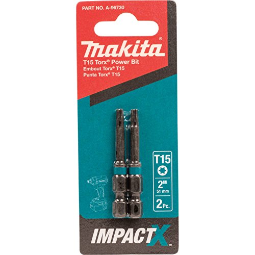 Makita A-96730 Impactx T15 Torx 2″ Power Bit, 2 Pack