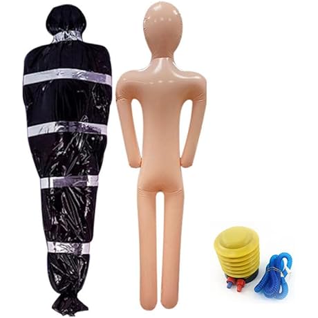 Halloween Mannequin, 59'' Inflatable Dead Body Bag Decoration