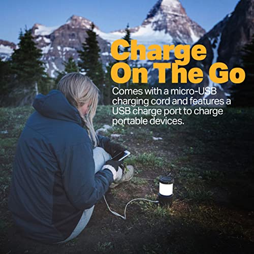 Luxpro Rechargeable Dual-Power 940 Lumen Led Lantern With Diffused Lens For Up To 155 Hours Of Use - Camping Lantern With Built-In Power Bank - Dimmable Led Light With Ipx4 Water-Resistant Rating #TOP3
