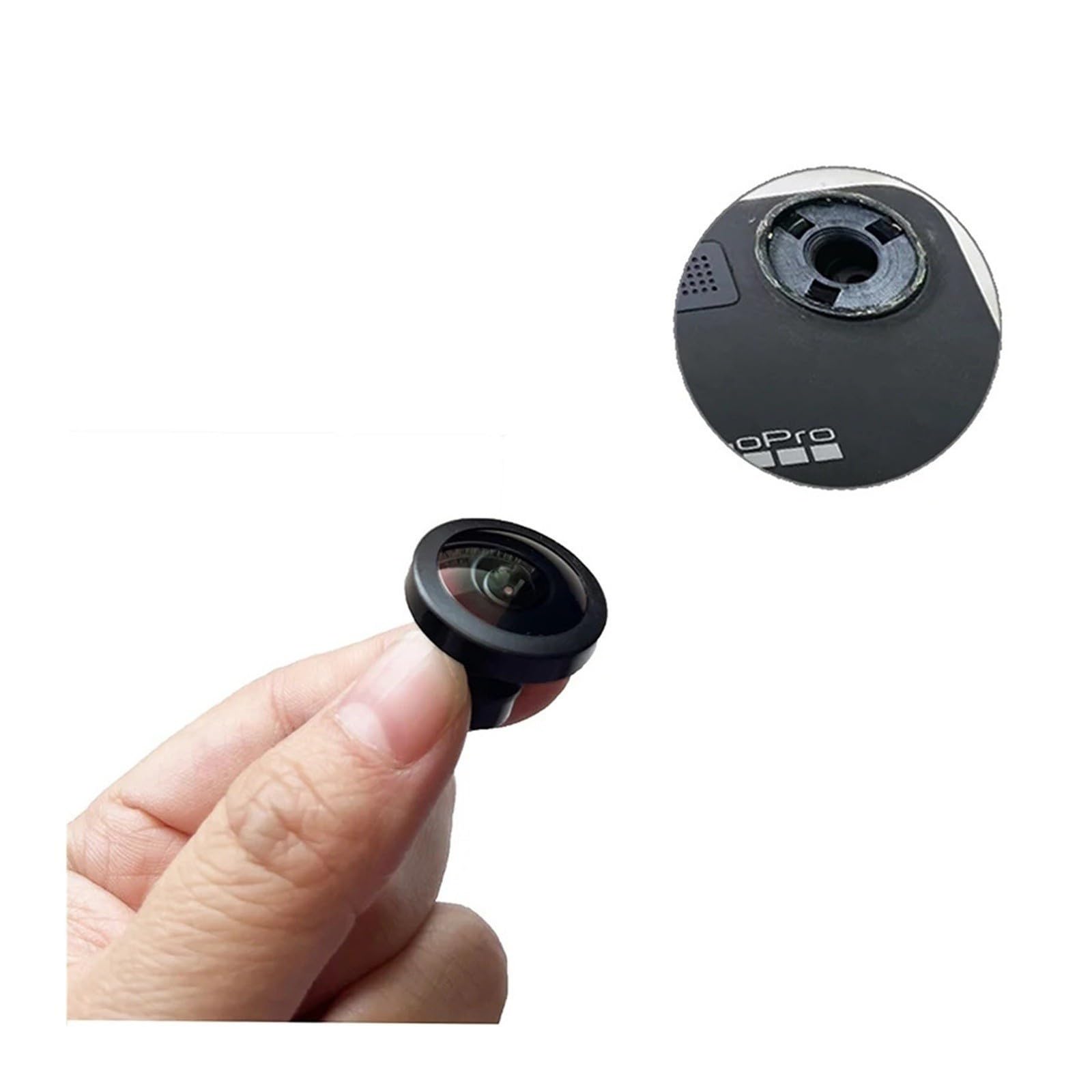 Parte Obiettivo Fisheye, Compatibile con GoPro Max 360, T-G9