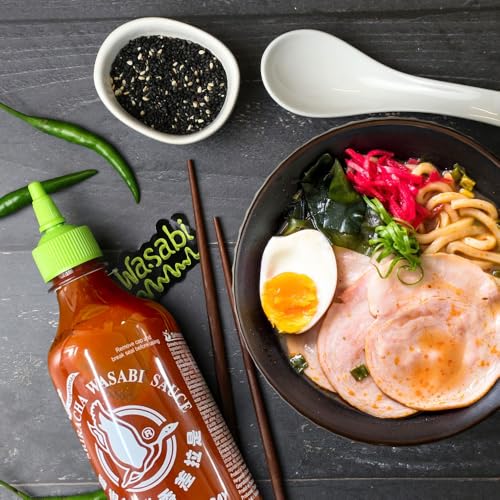 Image of Flying Goose Sriracha Wasabi Sauce • Vegan • Gluten Free, 15.39 fl oz ℮ 455 ml