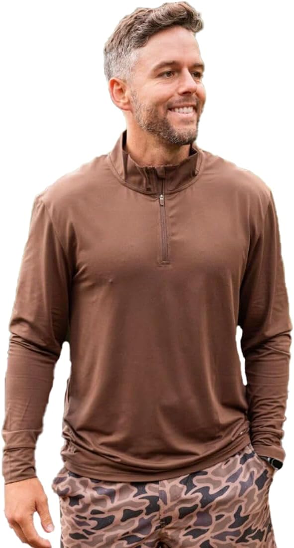 Performance Quarter Zip - Navy Speckled