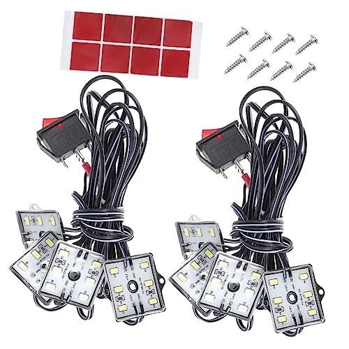 Lumière blanche froide 48 LED 12V haute intensité avec interrupteur pour aménagement intérieur