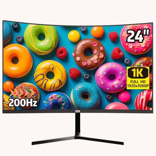 Image of 24inch Gaming Monitor, 1080P Computer Monitor, AMD FreeSync, Low Motion Blur, Eye Care for Home Office & PS5, DisplayPort & HDMI, VESA Wall Mount - Black