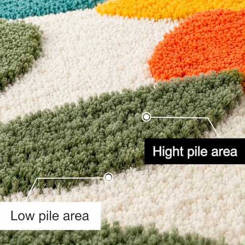 Image of Cotton Floral Door Mat | Water Absorbent, Anti-Skid, Machine Washable Floor Mat | Soft Microfiber Carpet for Home, Living Room & Bedroom | Premium Decorative Mat (Mlty 1, Rectangular)
