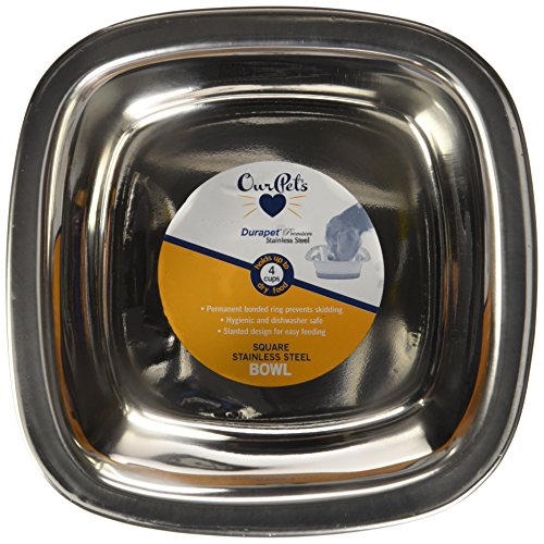 OurPets Premium DuraPet Square Bowl Dog Medium - Thumbnail 2