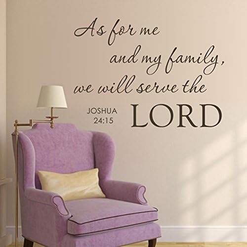 Amazon.com: MairGwall As for Me and My Family We Will Serve The Lord ...