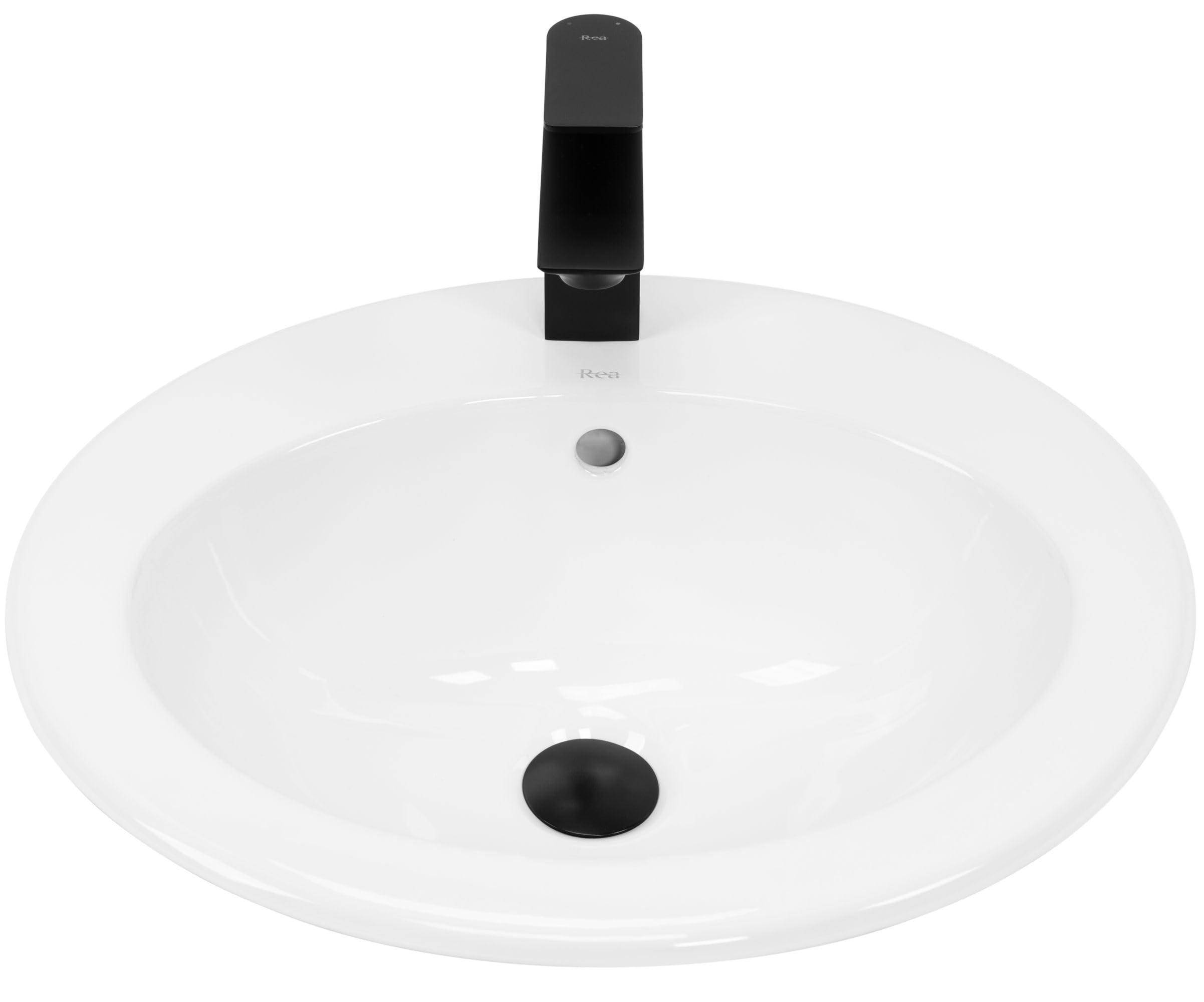 Rea - Lavabo Da Incasso Rea - Dalia Lavabo Da Bagno 515 X 460 X 200 mm Ceramica (Bianco)