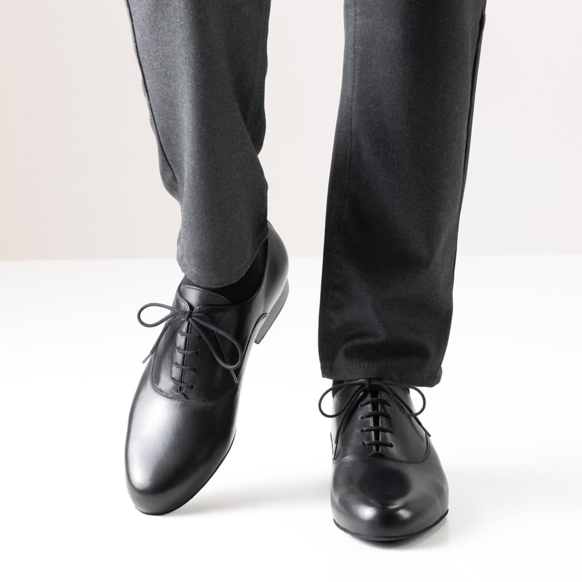 Werner Kern Herren Tanzschuhe Lugano 28015 - Leder Schwarz - Normalweite - 2 cm Standard Absatz - Made in Italy