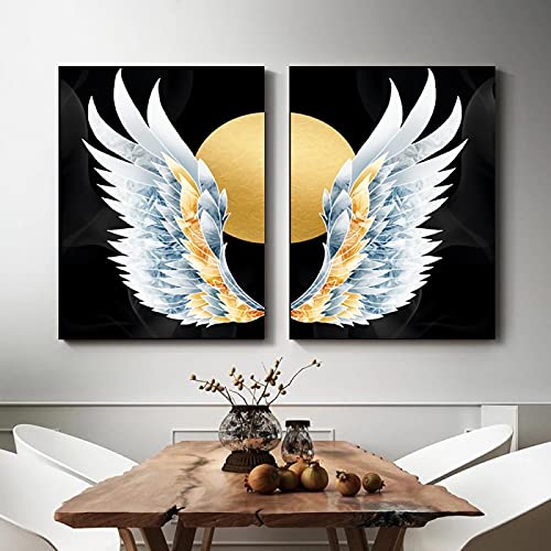 Art abstrait ailes du diable impression giclée haut de gamme sur toile de coton