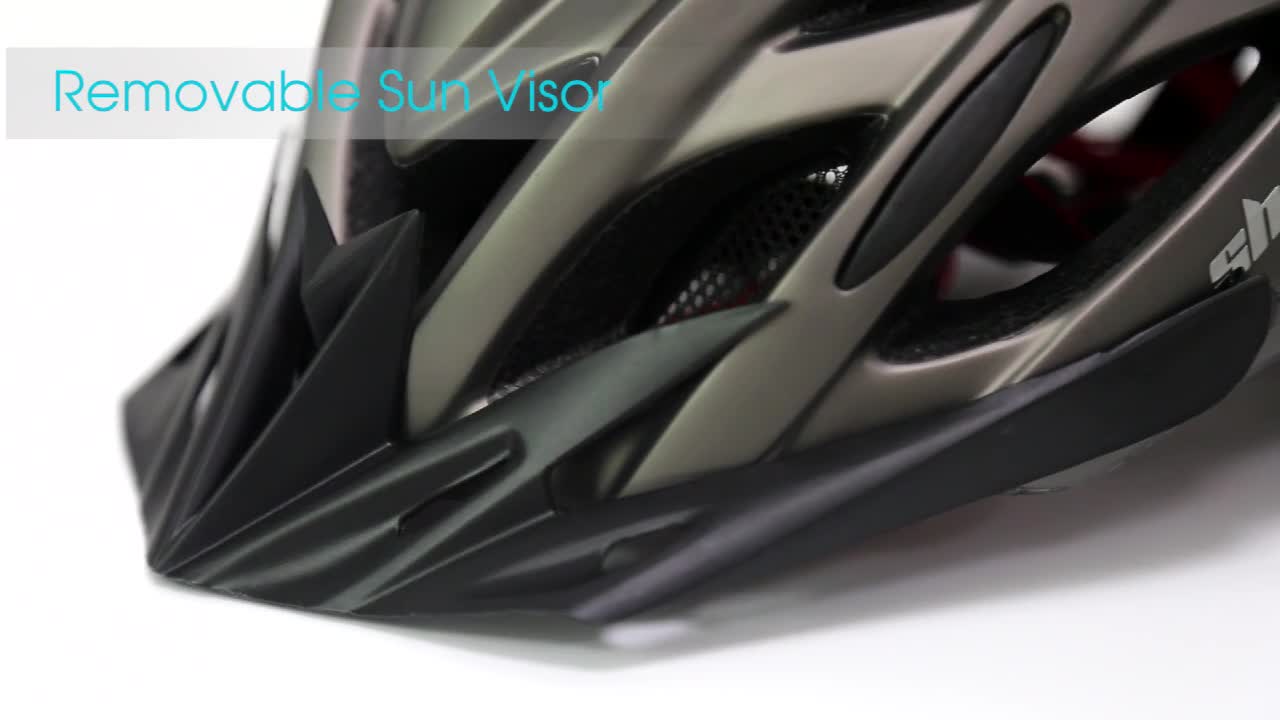 Casque De Vélo VTT Avec Lumière Intégrée - Taille L (57-62 Cm) - Rouge Ou Noir - Marque Eastinear - Neuf