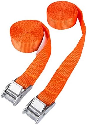 Jungle Straps 2 Pack of 8' Lashing Straps with Buckle Good for Roof-top Tie Downs with Kayaks, Canoes, Carriers and Other Roof Mounted Luggage (8' x 1")