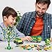 ekuzi 1200 Creative Building Blocks Set Compatible with Major Brands Classic, Includes Dual-Sided and Single-Sided Baseplates, Variety of Accessories to Spark Imagination (boy)