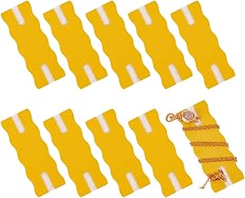 OLYCRAFT 10pcs Jewelry Organizer Portable Anti-Tangle Gold Necklace Organizer Anti-Tangle Universal Display Card Holder for Jewelry and Chain Necklaces-6.5x2.2x0.3cm