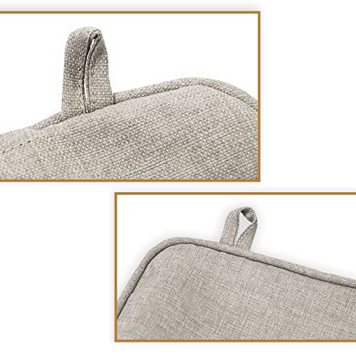 Sunshine Outdoor Indoor/Outdoor Textured Solid Carbon Deep Seat Patio Cushion Cover: Weatherproof Patio Cushion Cover,Seat(24X24X4.7),Back(22.5X25X6.5) 2 Sets Riverbed Cover #TOP2
