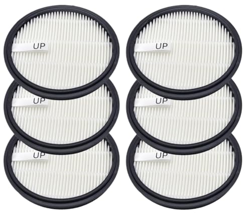 YUETTYY - Paquete de 3/6 filtros HEPA lavables y reutilizables de repuesto para aspiradora Ultenic U12 Vesla, kit de accesorios de filtro central de aspiradora (paquete de 6)