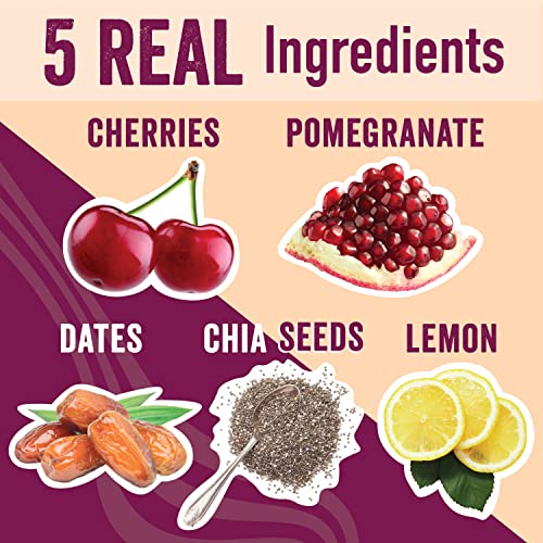 Chia Smash - Cherry Pomegranate Jam | No Sugar Added, Bold Cherry Pomegranate Jelly | Keto Friendly, Low Calorie, Low Carb | Non Gmo, Upcycled, Vegan, Plant Based, Paleo, Diabetic Friendly | Jar, 8Oz #TOP3