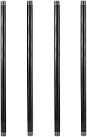 GeilSpace 3/4" x 36" Heavy Duty Grey Steel Pipe - Pre-Cut Industrial Metal Pipe for DIY Vintage Shelving & Home Decor Fittings