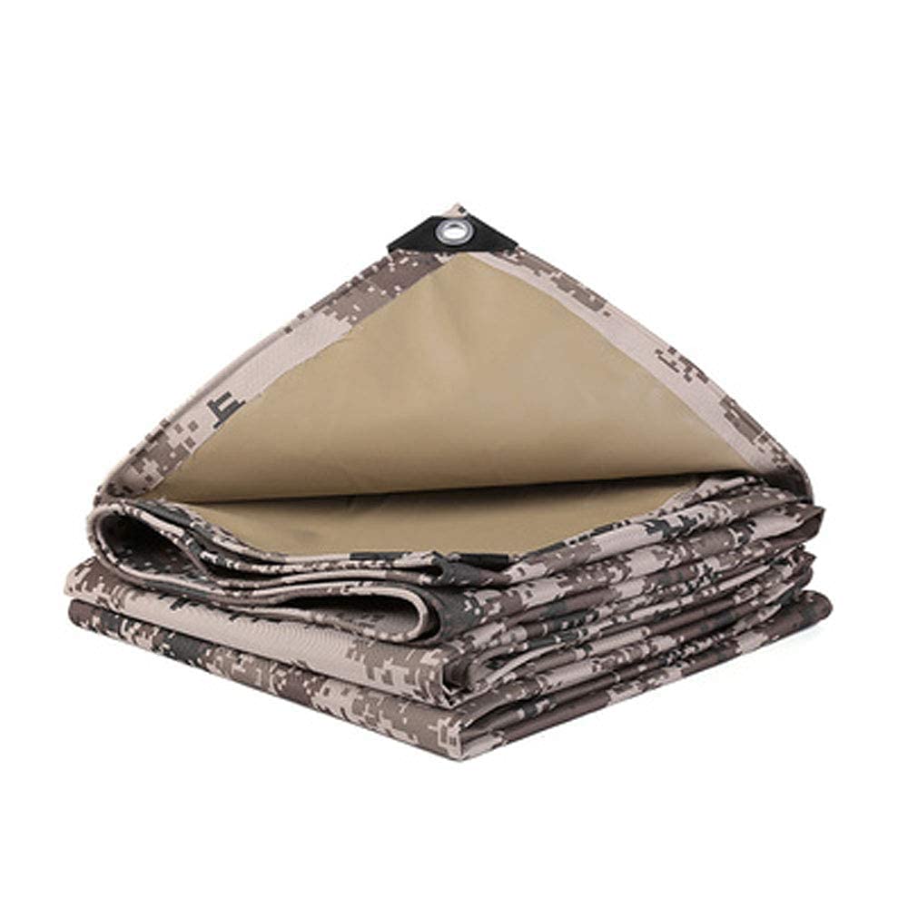 Heavy Du - Lona impermeable 4 unidades, ideal para jardinería, pesca, hamaca, mosca de lluvia, tienda de campaña, refugio en el suelo y cubierta versátil para exteriores