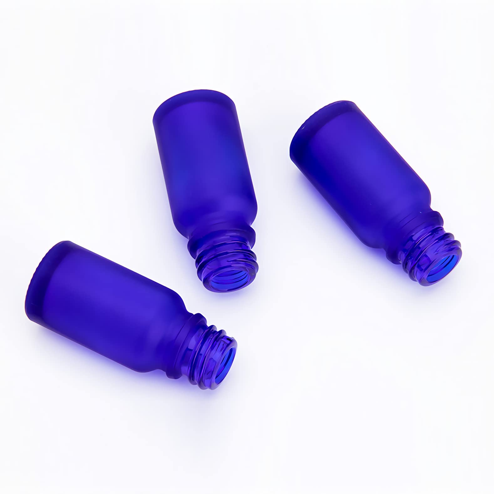 12 Pieza, 100ml Mate Azul Botellas de Cristal con Pipeta, Frasco Cuentagotas Cristal con Tapón de Rosca Blanco a Prueba de Manipulaciones para Aromaterapia Aceites Esenciales