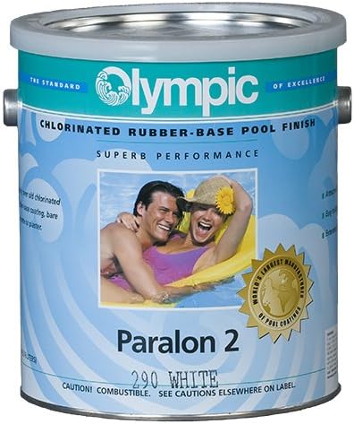 Kelley Technical Coating 290-GL Olympic Paralon 2 Chlorinated Rubber Base Enamel Gallon44; White