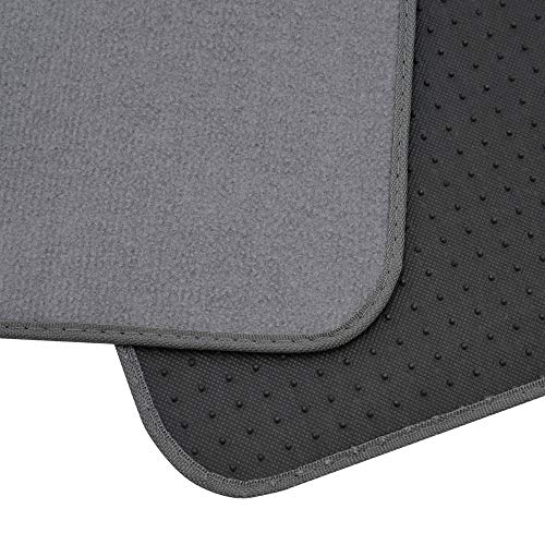 Bdk Classic Carpet Floor Mats For Car & Auto - Universal Fit -Front & Rear With Heelpad (Light Gray) - 58310 #TOP7