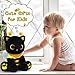 Hagusahuo Cat Bee Plush, 8inch Kawaii Black Cat Plush with Honeybee Outfit Costume, Cute Plushies Kitten Stuffed Animal Soft Huggable Plushies Toy for Kids Christmas, Birthday Gifts