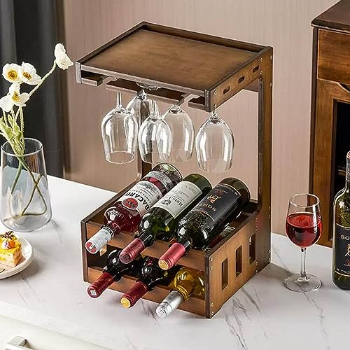 Soporte para Botellas de Vino de Bambú de 3 Niveles miniatura 4