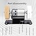 Mini electric drum sanding machine, stepless speed regulation - compact knife grinding and polishing machine, suitable for knife making, woodworking and metal processing, DIY handicrafts