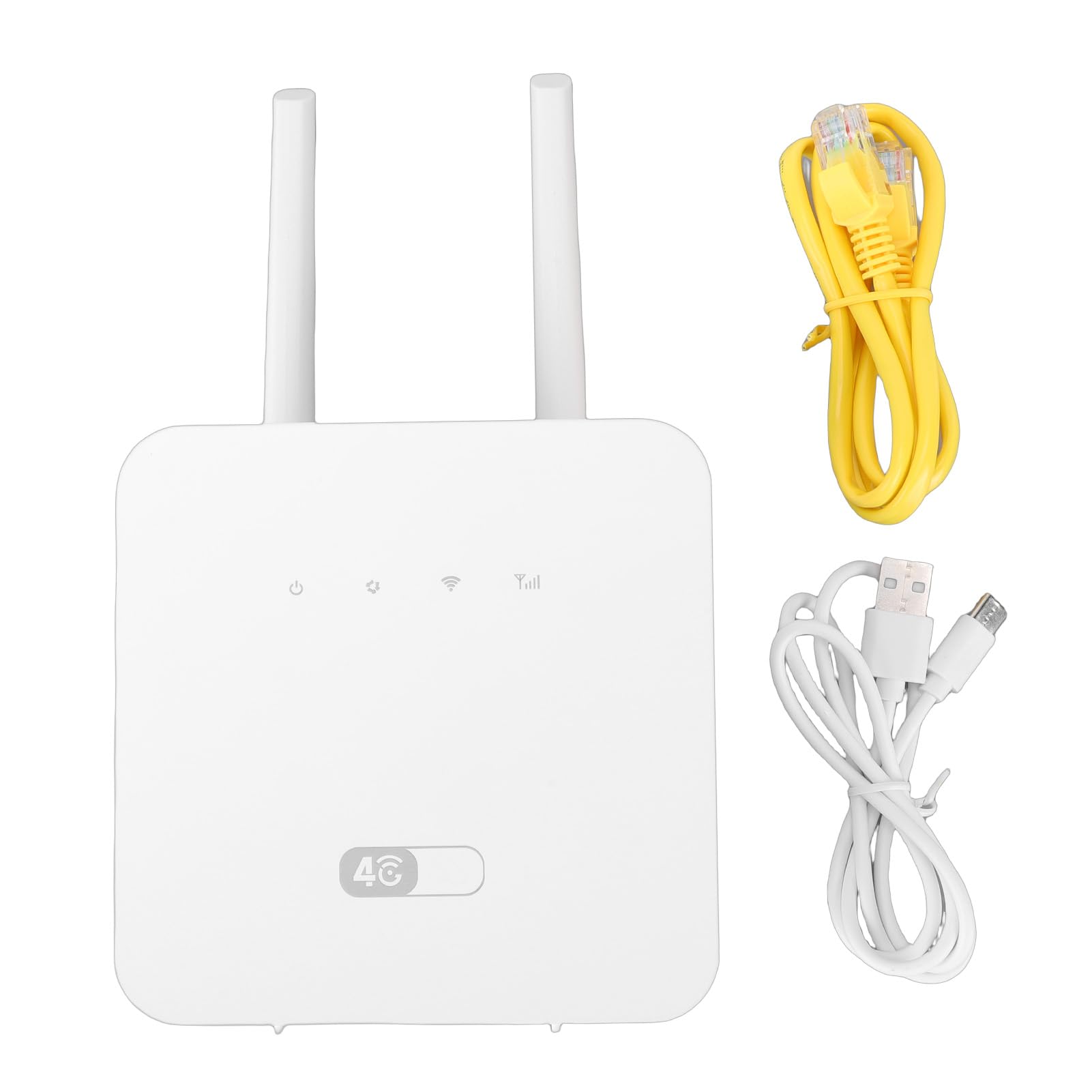CHICIRIS Dispositivo Hotspot WiFi Mobile 4G LTE Ad Alta velocità con Slot per Scheda SIM per Viaggi e Uso Domestico, Bianco, 1 unità
