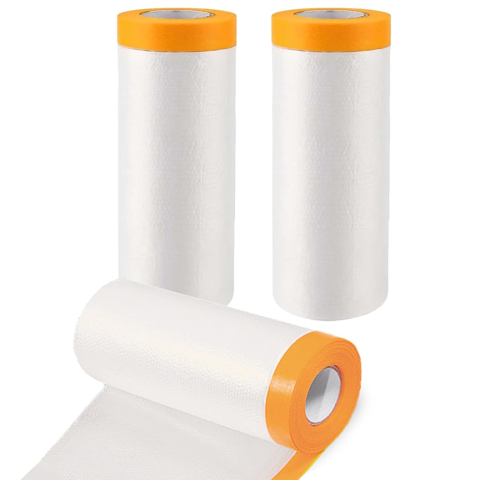 Vorgeklebte Kunststoff-Fallfolie, 1,1–4 m x 20 m, 2–10 Rollen, for Möbel, Boden, Wand, Teppich, Auto(10 Rolls,2mx20m)