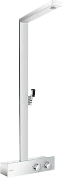 hansgrohe Raindance E Adjustable Easy ControlShowerpipe Shower Set in Chrome, 04732000